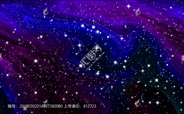 宇宙星空吊頂噴畫圖案