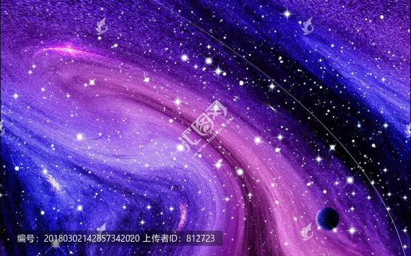 唯美星河圖案設(shè)計