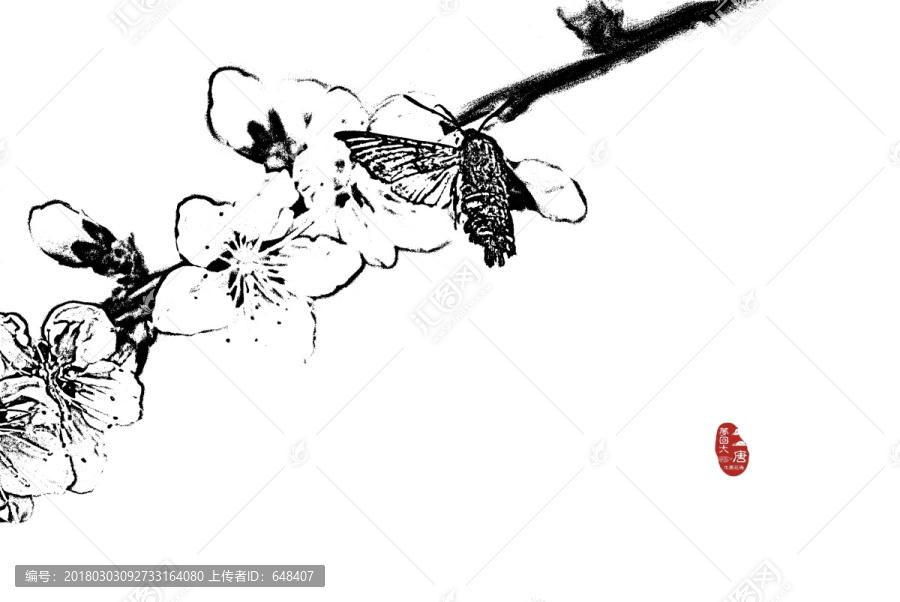 工筆挑花裝飾畫
