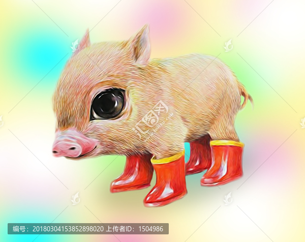 卡通小豬