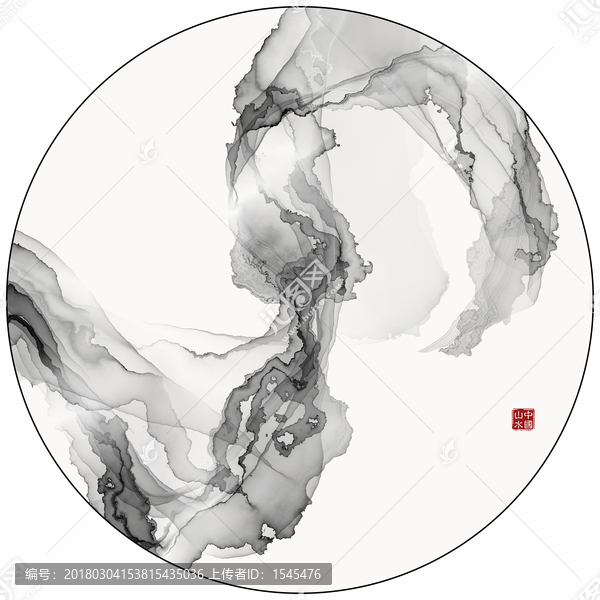 写意简约山水装饰画