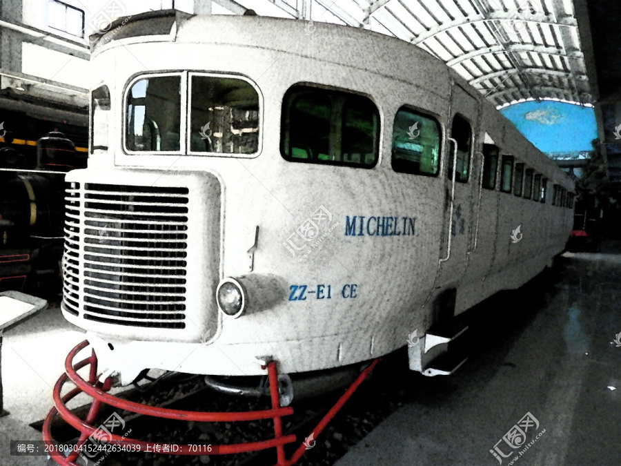 軌道汽車壁畫
