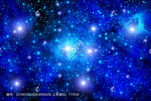 星空,藍(lán)色星空