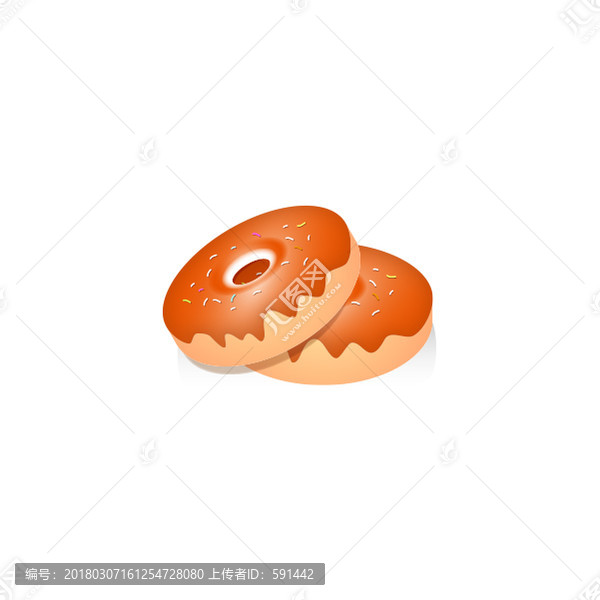 矢量甜甜圈甜點(diǎn)