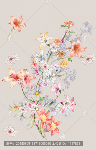 手繪花