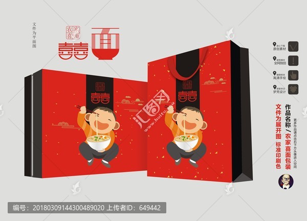 喜面,滿月之喜,面條,吃面條