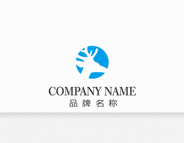 小鹿头像时尚简约logo