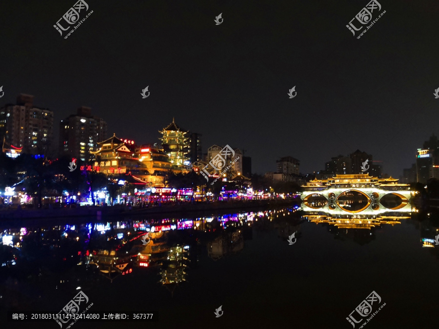 成都九眼桥夜景