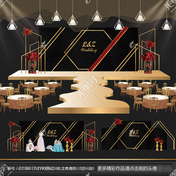 黑金主題婚禮