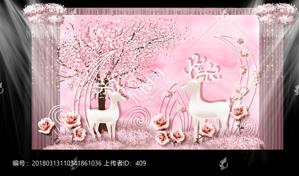白粉色婚禮,粉色婚禮