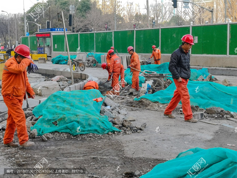 建筑工地,挖掘机