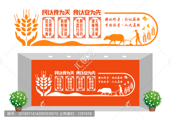 食堂餐飲文化墻