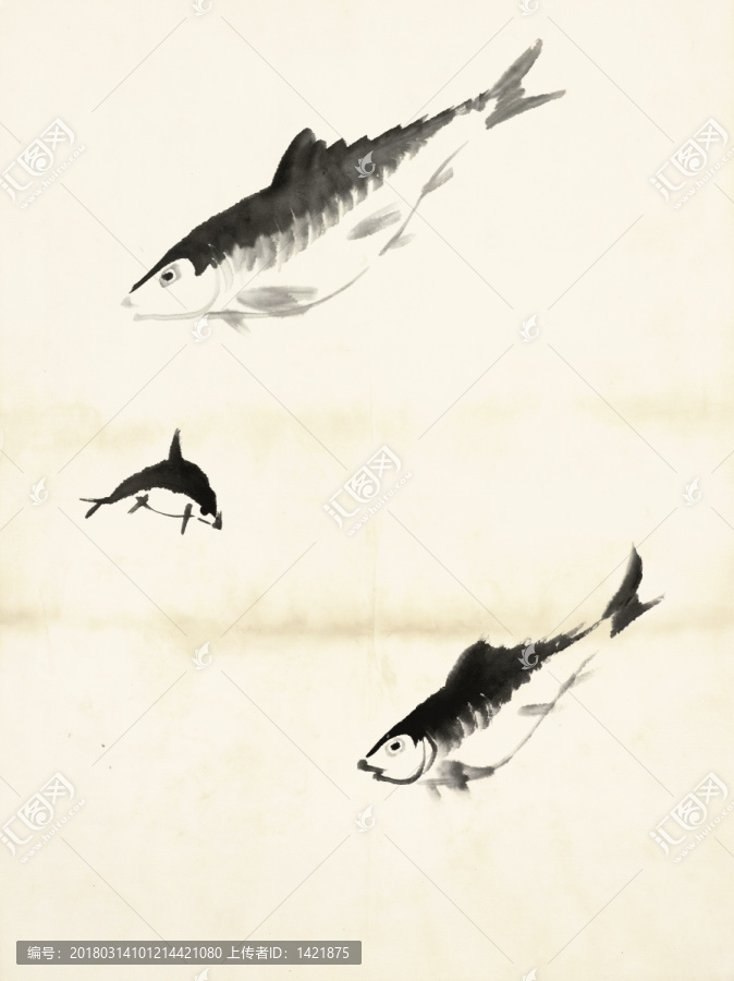 齊白石,魚蝦冊(cè)頁,之魚