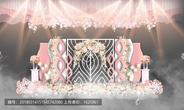 粉色系婚禮,白粉色婚禮,婚禮