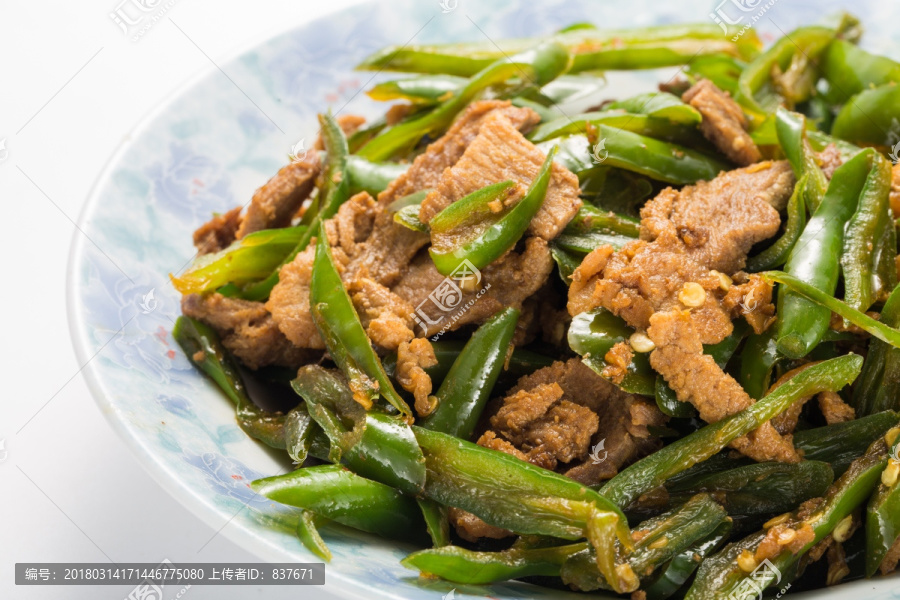 农家小炒肉,青椒炒肉