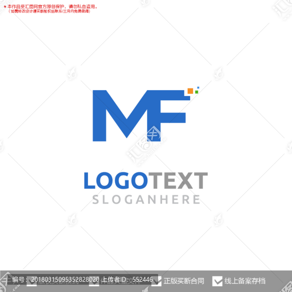 MF字母標(biāo)志logo