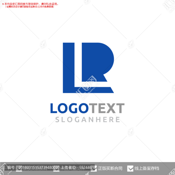 RL字母标志logo