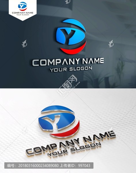 YD字母LOGO设计