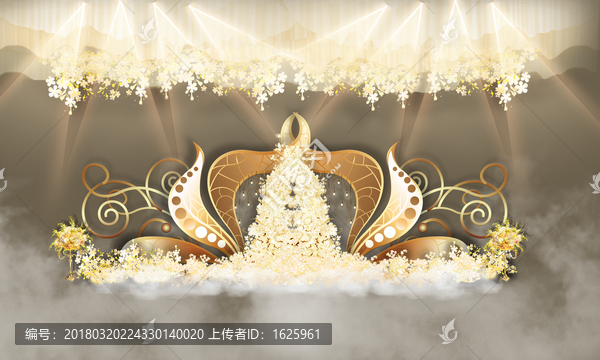 浪漫香檳色迎賓區(qū),合影區(qū)