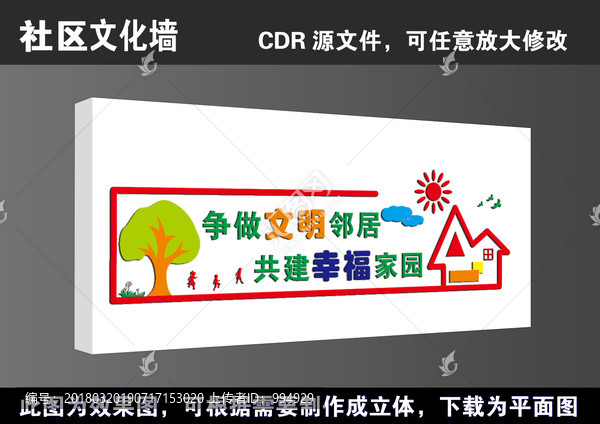 建設(shè)幸福城市文明和諧社區(qū)展板