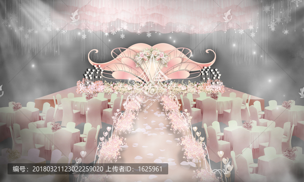 粉色婚禮,白粉色婚禮,婚禮