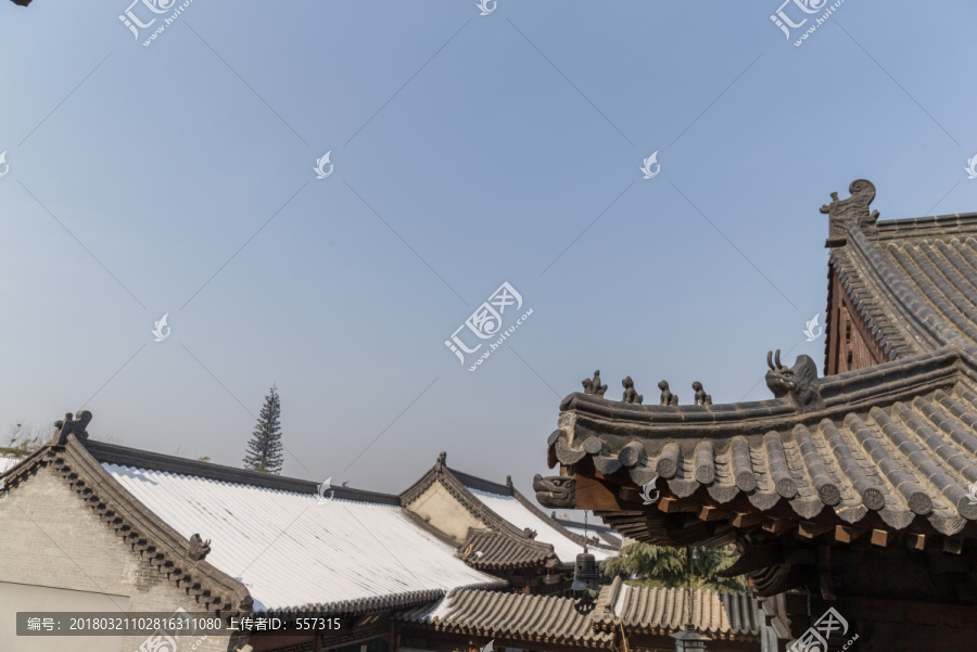 古观音禅寺,中式寺院建筑屋檐