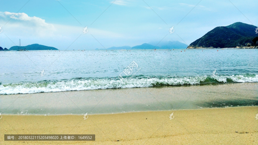 香港浅水湾海景海浪