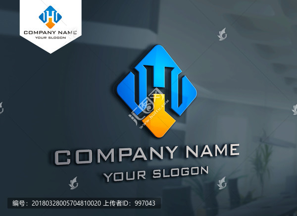 H字母LOGO設(shè)計(jì)