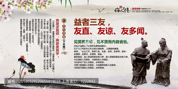 益者三友,友直,友諒,友多聞