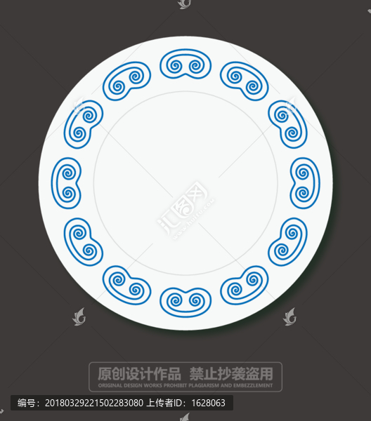 盤(pán)子設(shè)計(jì)超清矢量圖