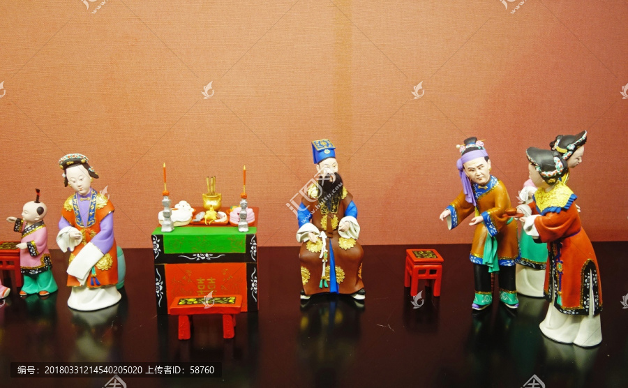 陶瓷雕塑潮汕传统民俗,请拜