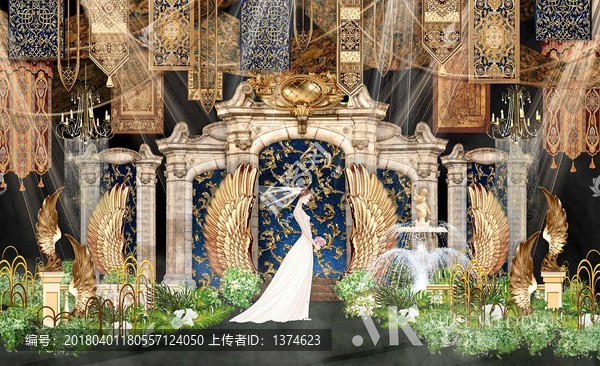 歐式哥特風(fēng)婚禮背景