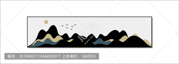 北歐極簡(jiǎn)風(fēng)格長(zhǎng)款裝飾畫
