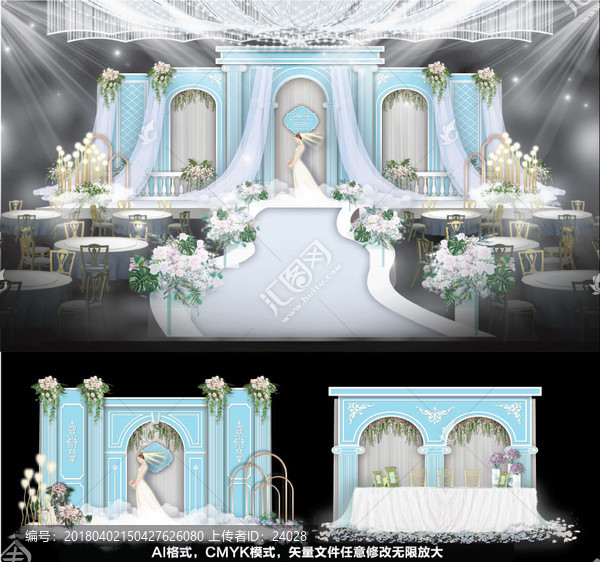 主題婚禮,婚禮設(shè)計(jì),藍(lán)色婚禮