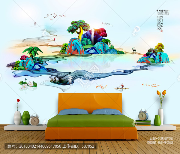 山水,大小寫意,手繪優(yōu)秀作品
