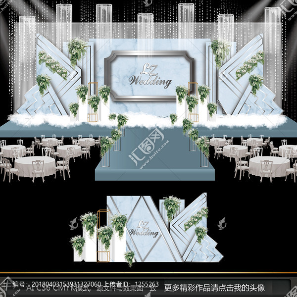 灰系大理石婚禮