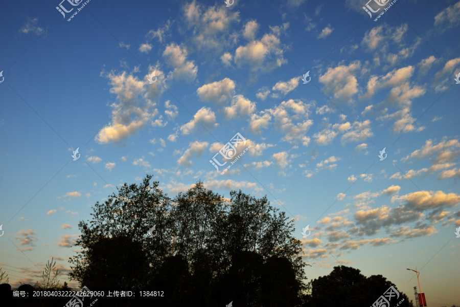 蓝天白云,公园,美景,云朵