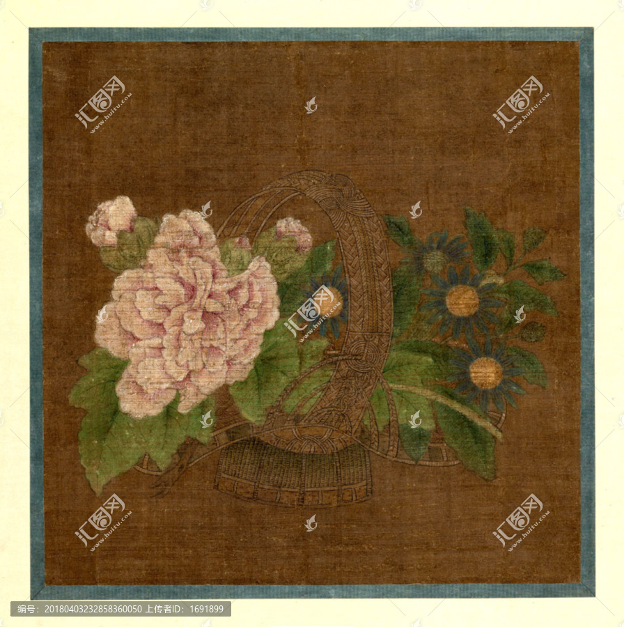 宋,趙昌,花籃圖