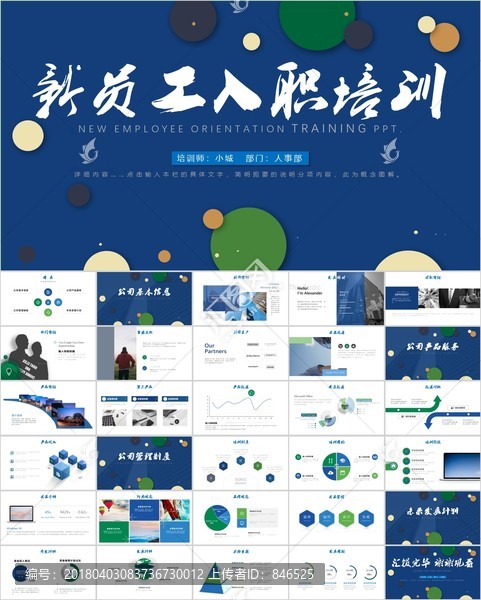 新員工入職培訓ppt模板