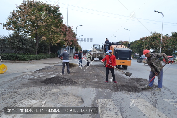 公路修路,路面清理,工程施工