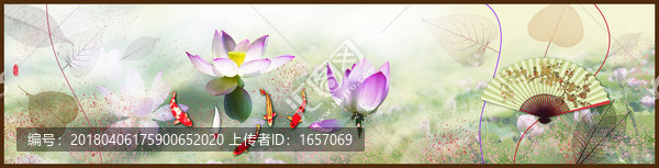床頭裝飾畫荷花心語