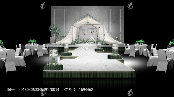 ins風(fēng)性冷淡婚禮效果圖