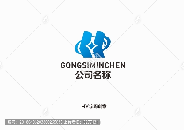 HY字母創(chuàng)意標(biāo)志