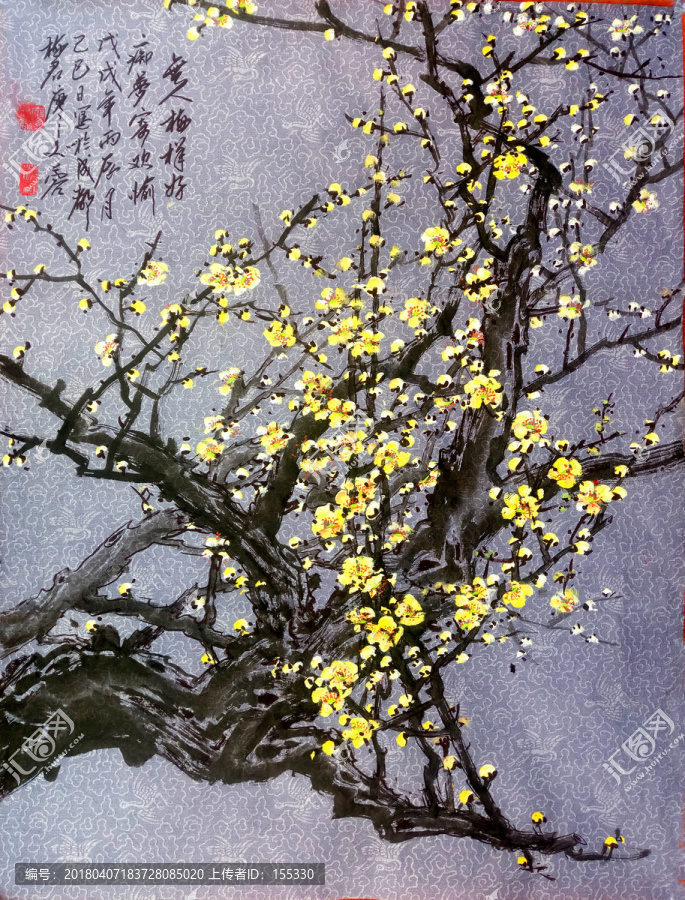 國畫黃梅