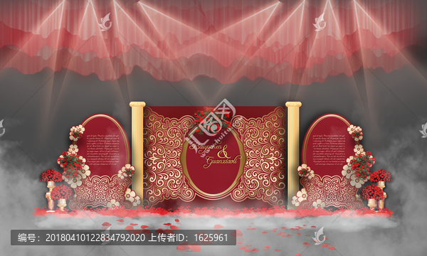 紅金色婚禮,歐式婚禮,婚禮