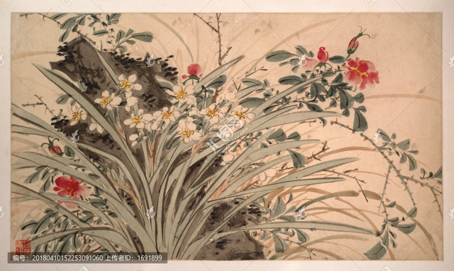 明,陳淳,花卉冊頁陸
