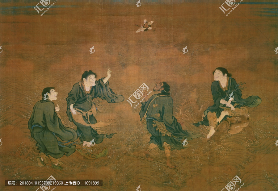 明,商喜,四仙拱壽