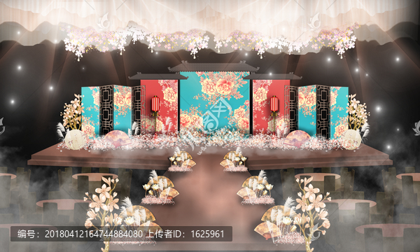 中式婚禮,中國風(fēng)婚禮,牡丹婚禮