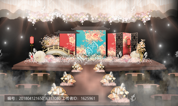 中式婚禮,中國風(fēng)婚禮,牡丹婚禮