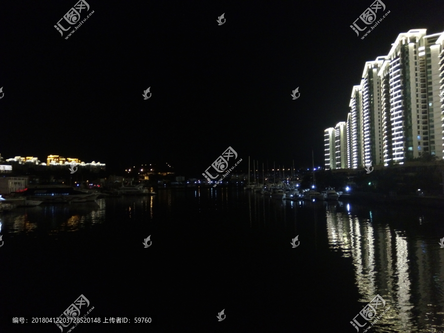 河畔夜色风景